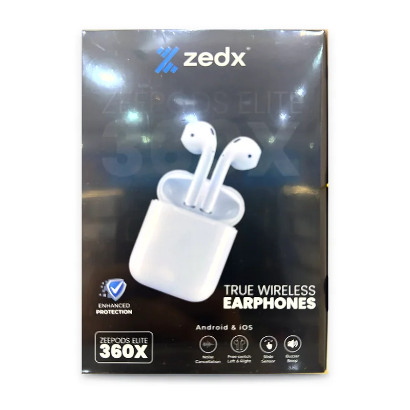 zedx ZEEPODS ELITE 360X retail box